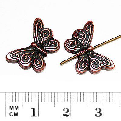 Бусины 'бабочка' 17 х 12 х 3 мм - all4crafts.ru