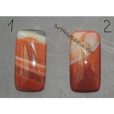 Кабошон сердолик 3,9 х 2,9 см - 