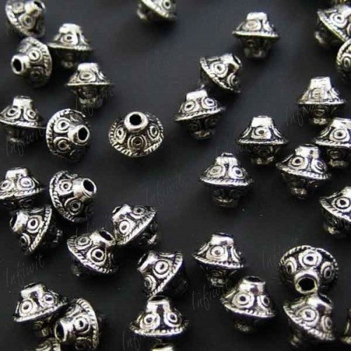 IWTS1757 бусина 7x7мм, тибетское серебро - beads.kz