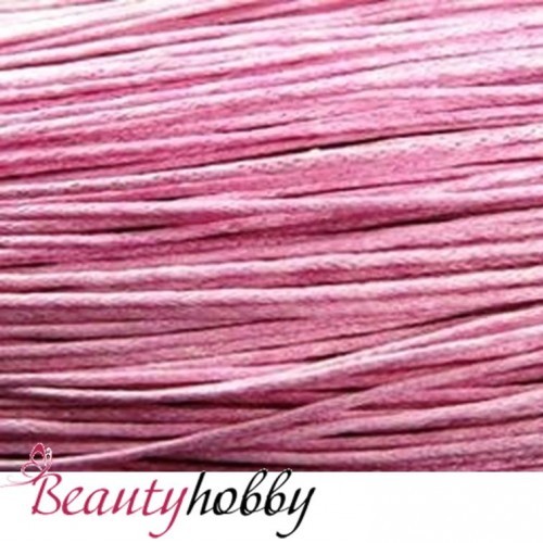 Резинка в оплетке, для браслетов, РОЗОВАЯ, толщина 1 мм. - beautyhobby.ru