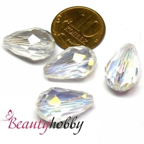 Капли Aurora Borealis 12*8 мм. - beautyhobby.ru
