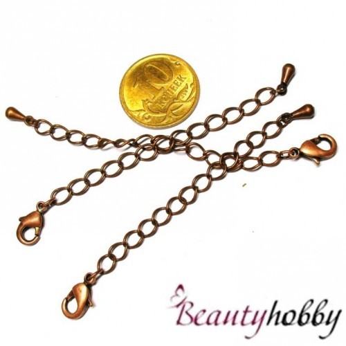 Удлинитель, экстендер с замком, медный. - beautyhobby.ru