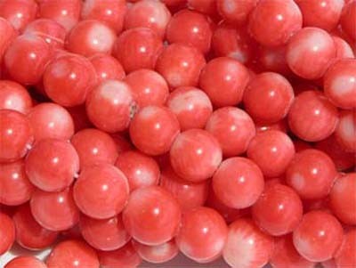 Бусины Коралл розовый № 91 прессованный шарик 8 мм. - beautyhobby.ru