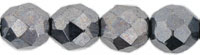 Бусины чешские стеклянные гранёные гематит непрозрачные 49102 3мм - biser.ru