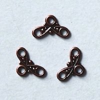 Плечико, 2 ряда, с узором 4, 10,5мм, старая медь - biser.ru