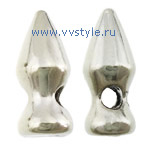 Бусина металлическая Шип для браслетов шамбала, цвета серебра родированного 1шт - vvstyle.ru