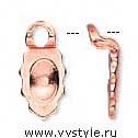 Держатель подвески (Бейл) клеевой, поперечный, цвета золота красного - vvstyle.ru