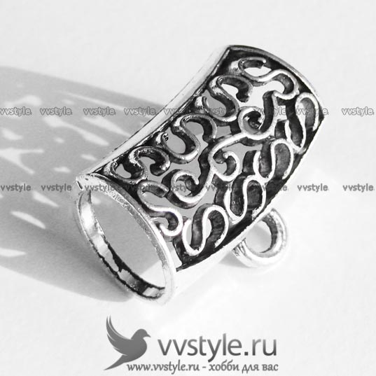 Держатель кулона (Бейл) с петлей 32мм., цвета античного серебра 1 шт. - vvstyle.ru