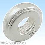 Бусина из серебра 925 для Pandora Рондель гладкий 1шт. - vvstyle.ru