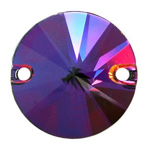 Стразы Swarovski Rivoli 12мм Volcano c двумя отверстиям - 